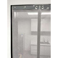 Magnetic Self-Adhesive Screen Door Curtain for Insect Protection and Ventilation