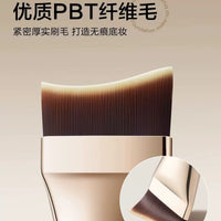 Angled Crescent Foundation Brush for Seamless Blending and Concealing