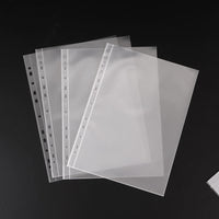 A4 Matte Fine Sand Single Pocket Card Album Pages Document Storage Bag Poster Student Test Paper Waterproof Loose-leaf Bag