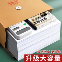 50-Pack A4 Kraft Paper File Folders with Large Capacity, Thickened Document Organizer for Office and Bidding Contracts