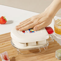Food-Grade Silicone Ice Cube Tray with Lid for Refrigerator, Mini Square Ice Maker