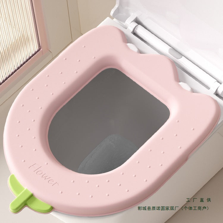 Toilet Seat Cushion, All-Season Waterproof Adhesive Toilet Seat Cover, 2025 New, No-Wash