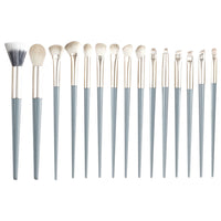 New Blue Bridge 15-Piece Soft Bristle Makeup Brush Set for Beginners