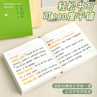 Mini Portable Lined Notebook with Pen, Hardcover Pocket Journal