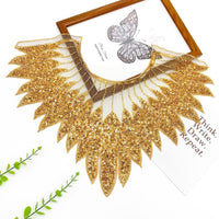 Heavy Embroidered Sequin Beaded Mesh Applique for Dresses and Costumes