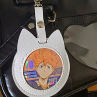 Cat-shaped Badge Holder Display Bag for Anime Pins and Brooches