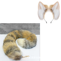 Real Fox Tail Keychain for Hanfu and Cosplay Outfits, Handmade Plush Accessory
