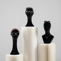 Velvet Mannequin Head for Hat Wig Jewelry Display with Pin Insertion Capability
