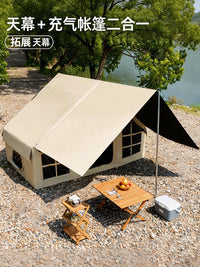 TeWoTu 6.6sqm Inflatable Blackout Camping Tent Automatic Waterproof Sunscreen