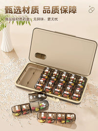 Weekly 7-Day Pill Organizer with 3-Times-Daily Compartments for Seniors