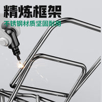 Stainless Steel Folding Fishing Chair Portable Bridge Raft Stool for Outdoor Camping