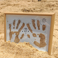 DIY Sand Handprint Art Frame Kit for Couples & Friends, Beach Souvenir Keepsake