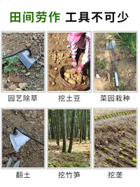 Mini Garden Hoe with Handle for Planting Weeding Cultivating