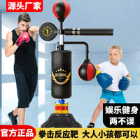 Punching Bag for Adults & Kids, Home Fitness Taekwondo Training Equipment with Gloves & Protective Gear