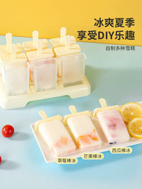 Food-Grade Ice Pop Molds for Homemade Frozen Treats, Reusable Ice Cream Bar Maker for Kids and Adults