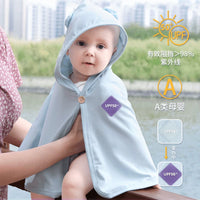 COTOONS Baby Sun Protection Cape for Infants and Toddlers, UV Protection Ice Silk Poncho for Boys and Girls