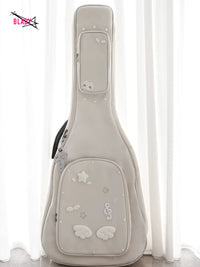 Pure White Acoustic Electric Guitar Bass Gig Bag Thickened Padded Protection