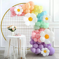 Macaron Daisy Balloon Arch Kit for Birthday Party Decorations