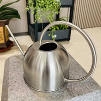 Long Spout Watering Can for Indoor Outdoor Plants, 1.2L Metal Watering Pot for Garden Patio Home