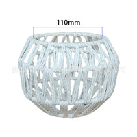 DIY Bell-Shaped Paper Rope Woven Lampshade for Pendant and Table Lamps