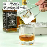 Food Grade Silicone Large Ice Cube Mold Square Ice Tray for Bar Whiskey Cocktails Commercial Home Use