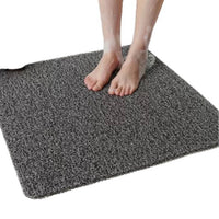 Solid Color Hollow Loop Pile Bath Mat Non-Slip Shower Room Drain Mat Customizable