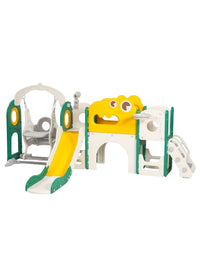 Cooye Dinosaur Slide and Swing Playset for Kids 3-10 Years Old with Climbing Frame
