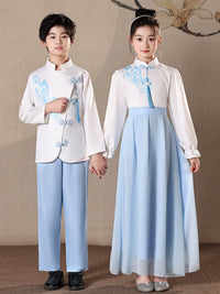 Children's Chinese Style Chorus Performance Costume for Students
