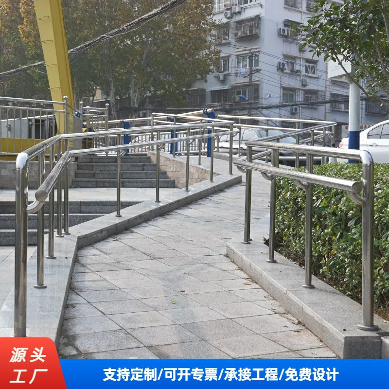 304 Stainless Steel Composite Pipe Guardrail for Landscape Riverways, Bridges, Stairs, and Roads