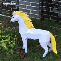 3D Paper Art DIY Horse Model Kit for Home Decor and Creative Gifting