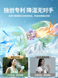 Portable Handheld USB Fan with Long-Lasting Battery, Quiet Operation, and Adjustable Speeds for Desk, Travel, and Outdoor Use