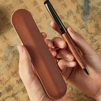 Vintage Ebony & Metal Signature Pen Gift Set with Pouch and Refills