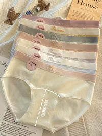 Women's Cotton Mid-Waist Breathable Antibacterial Briefs