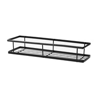 Wall-Mounted Bathroom Shelf Organizer, No-Drill Iron Art Storage Rack for Toiletries