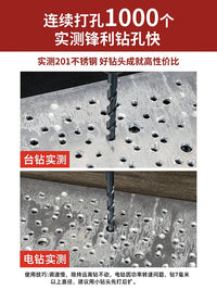 Cobalt Hex Shank Twist Drill Bit Set for Stainless Steel and Hard Metals