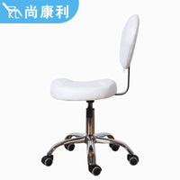 Adjustable Swivel Salon Stool with Backrest and Wheels for Hair Stylists, Barbers, and Beauty Technicians