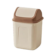 Simple Covered Trash Can for Home, Office, Bedroom, Bathroom, Living Room with Swing Lid