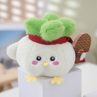 Garlic Bird Plush Keychain with Sound, Creative Souvenir Gift Mascot Doll