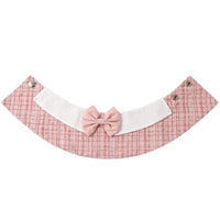Striped Cartoon Pet Dog Bandana with Bow Tie Collar for Small to Large Dogs