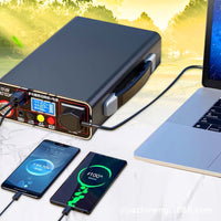 Portable 300W LiFePO4 Power Station for Home Backup, Outdoor Camping, and Emergency Lighting