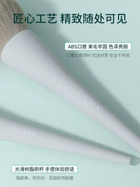 Portable 11/12-Piece Makeup Brush Set with Nano-Fiber Bristles for Beginners