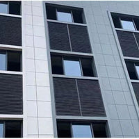Aluminum Alloy Louvered Air Conditioner Cover for Outdoor Units, Ventilation and Protection