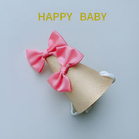 Pet Dog Cat Birthday Bib Set Golden Festive Series