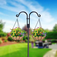 Shepherd Hook Plant Hanger Stand for Outdoor Garden Decor