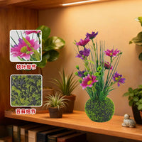 Artificial Moss Ball Chrysanthemum Potted Plant for Home Decor