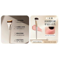 Angled Blush Brush for Cream & Liquid Blushes, Professional Contouring & Stippling Makeup Brush, Portable & Soft