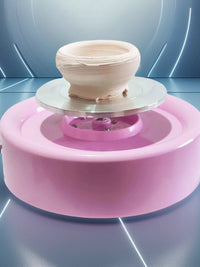 Mini Pottery Wheel Machine for Kids and Adults, Desktop Ceramic Clay Art Craft Tool for Teaching and Hobby