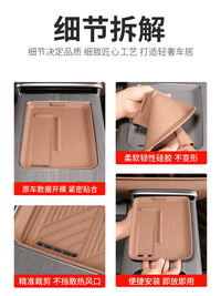 Silicone Anti-Slip Mat for Baojun Huanjing S Center Console Wireless Charging Pad Storage Box