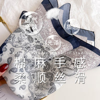 New Spring Autumn Paisley Polka Dot Print Cotton Linen Scarf Breathable Shawl Travel Headscarf
