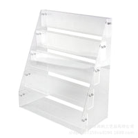 Acrylic Multi-Tier Display Stand for Notebooks, Books, and Stationery